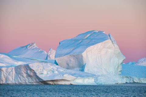 Icebergs during blue hour - Ilulissat, Greenland
