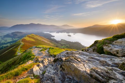 Sunrise over Derwent Water from Cattbells