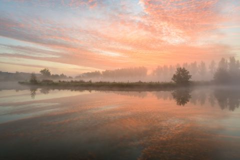 Zonsopgang in de Heurnemeersen