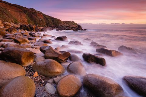 Zonsondergang in Cornwall