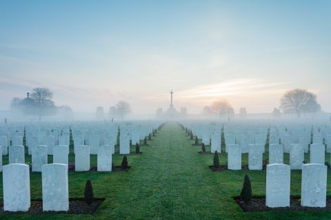 Sunrise at Tyne Cot